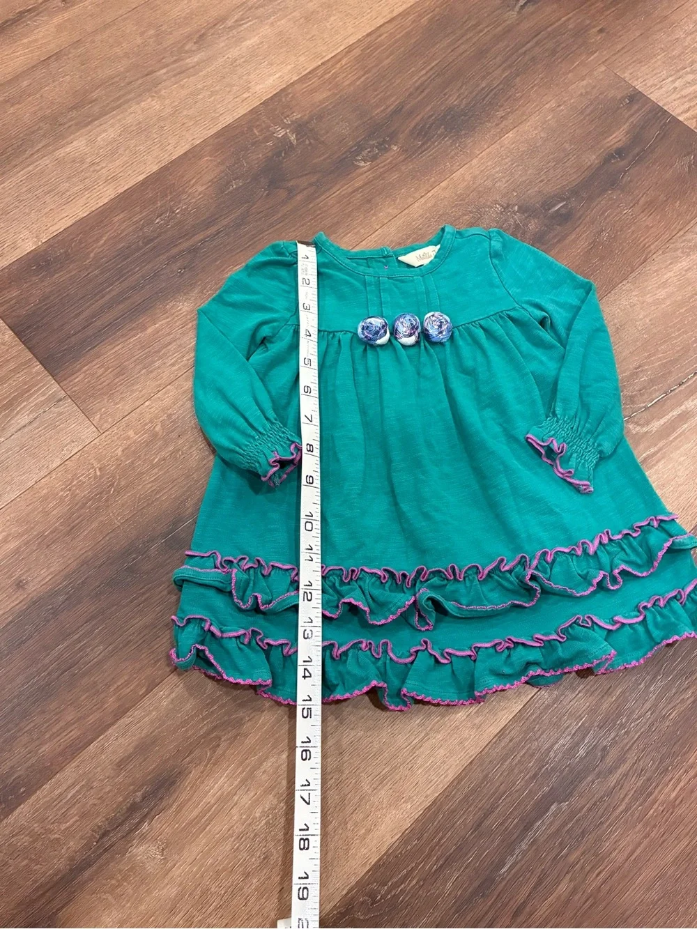 Matilda Jane Under The Leaves Dress Green Make Believe Holiday Christmas 6-12m